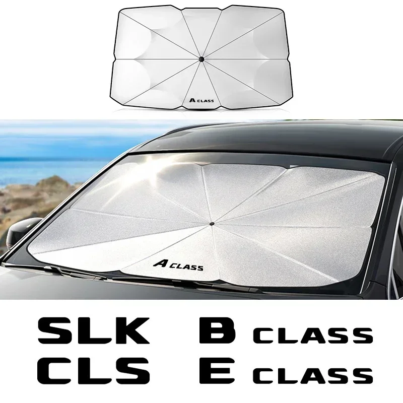 Car sun protection windshield sunshade suitable for Mercedes Benz W124 W203 W204 A CLS B C CLASS E CLA S GLA CLS SL SLC SLK