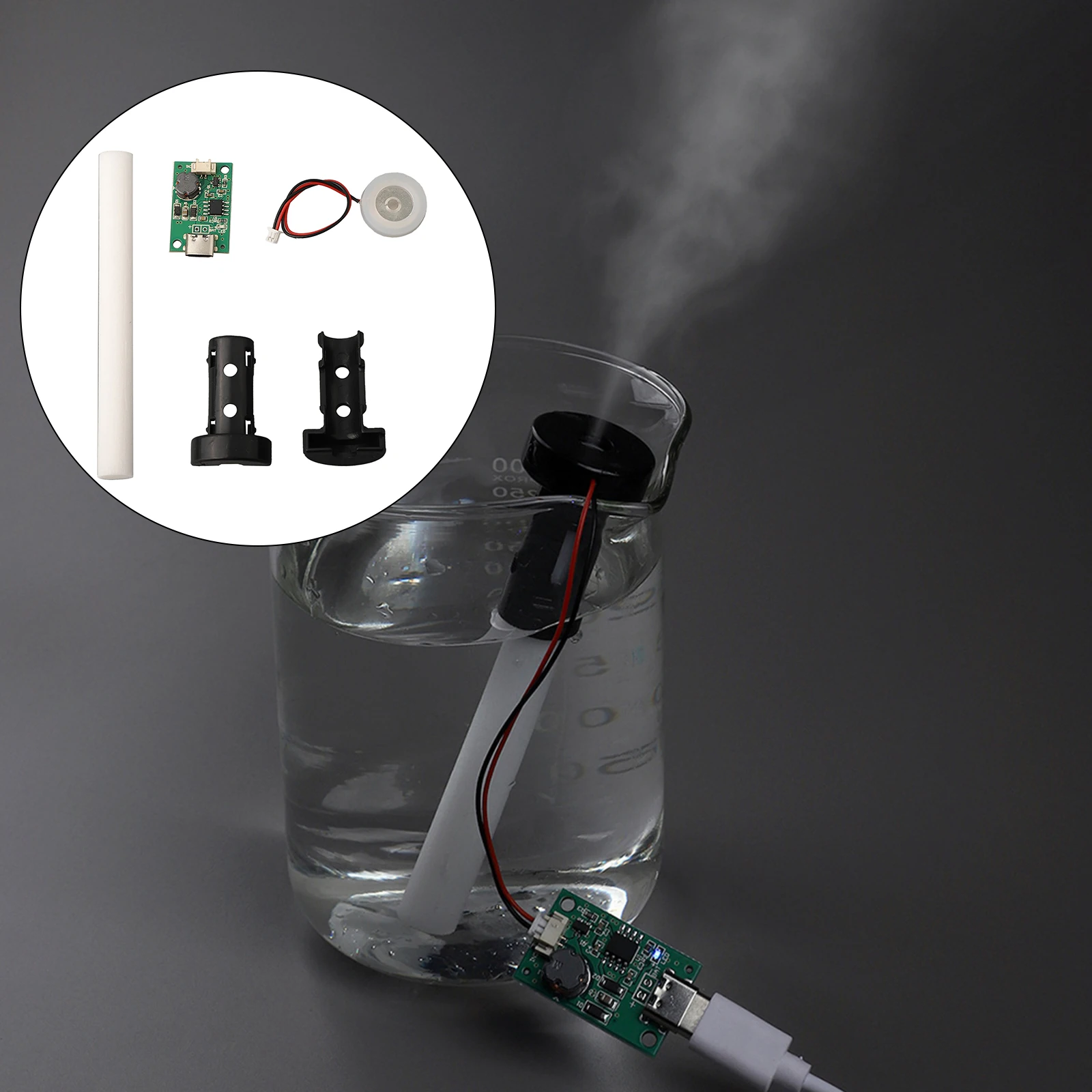 1set USB Sprayer DIY Humidifier Module Cotton Core Shell Kits With Type C Interface 29.5×18.6×7mm Electronic Components Parts