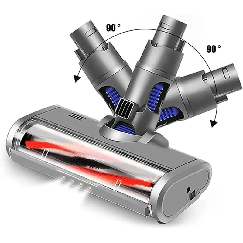 Motorized Floor Brush Head Tool For Dyson V6 DC58 DC59 DC61 DC62 Vacuum Cleaner Soft Sweeper Roller Head Replacement Spare Parts