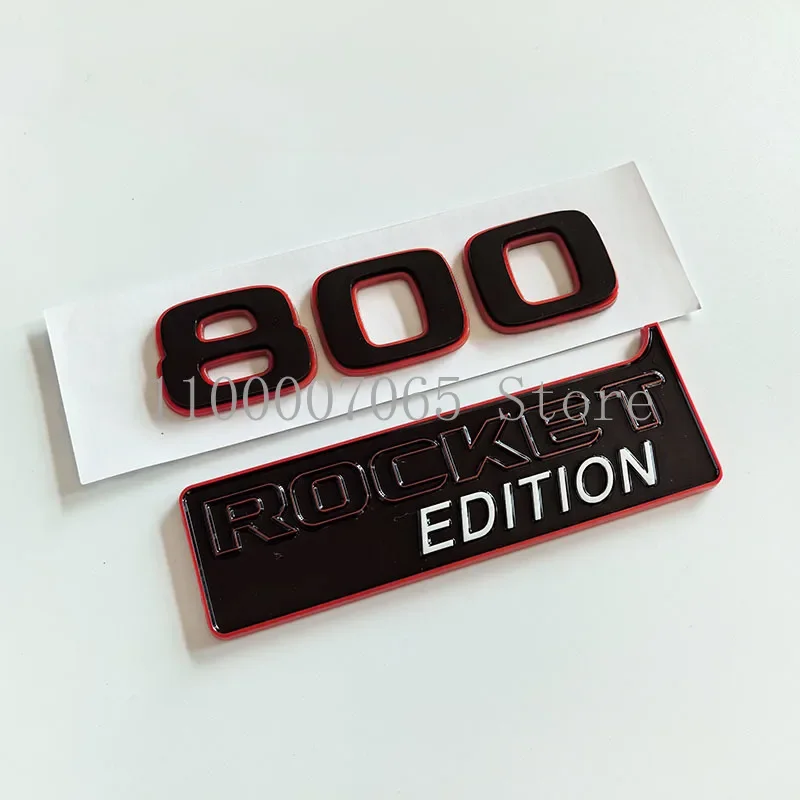 700 800 900 Rocket Edition Dual Layers 2017 Flat Numbers Letters ABS Car Emblem Styling Trunk Fender Logo Sticker