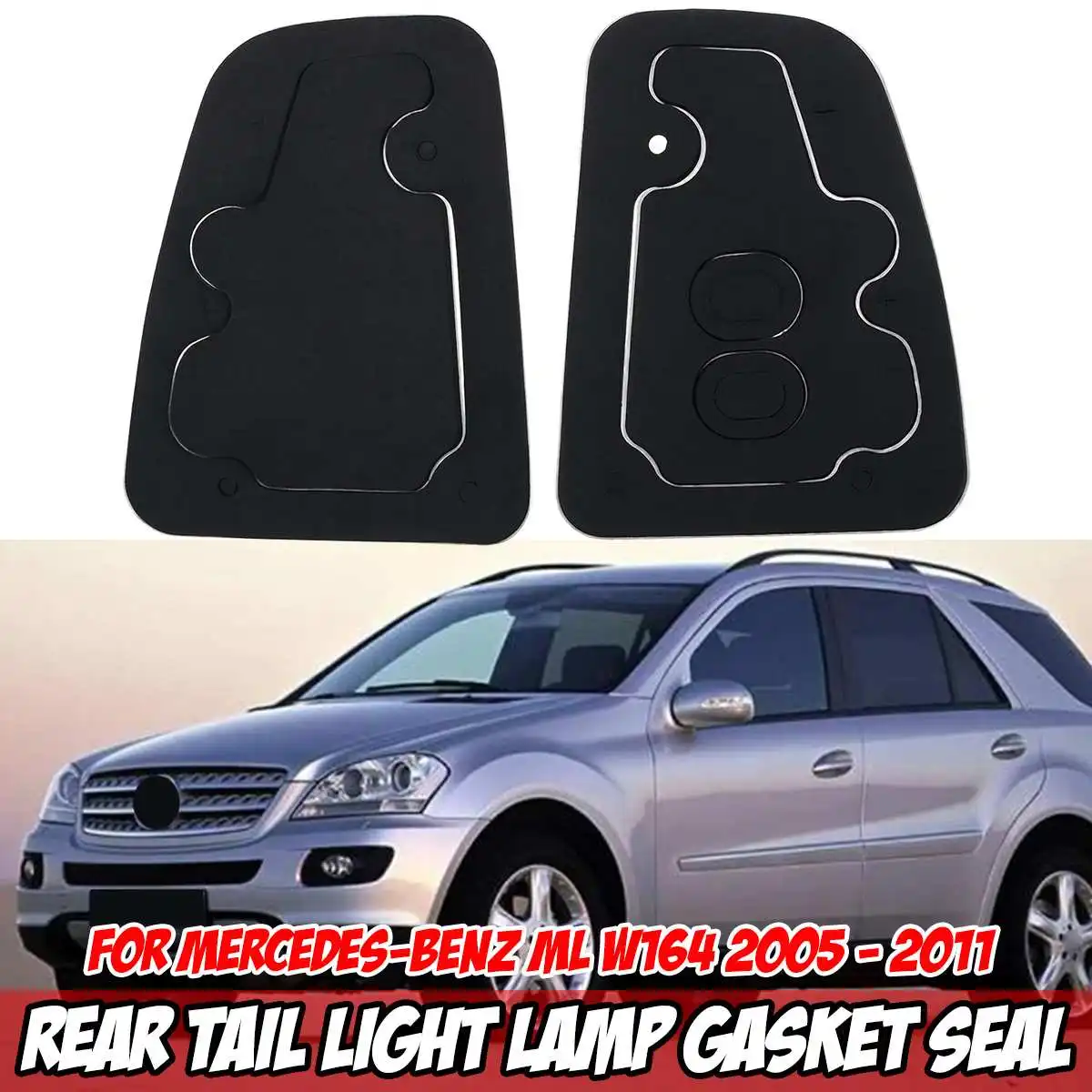 A Pair Car Rear Tail Brake Light Lamp Gasket Seal Gaskets For Mercedes For Benz ML W164 2005-2011 A1648261691 A1648261591