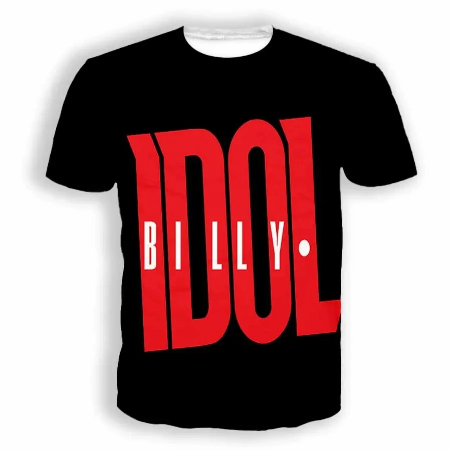 New Fashion Women/Men's 3D Print  Billy Idol Casual T-shirts Hip Hop Tshirts Harajuku Styles Tops Clothing  E1