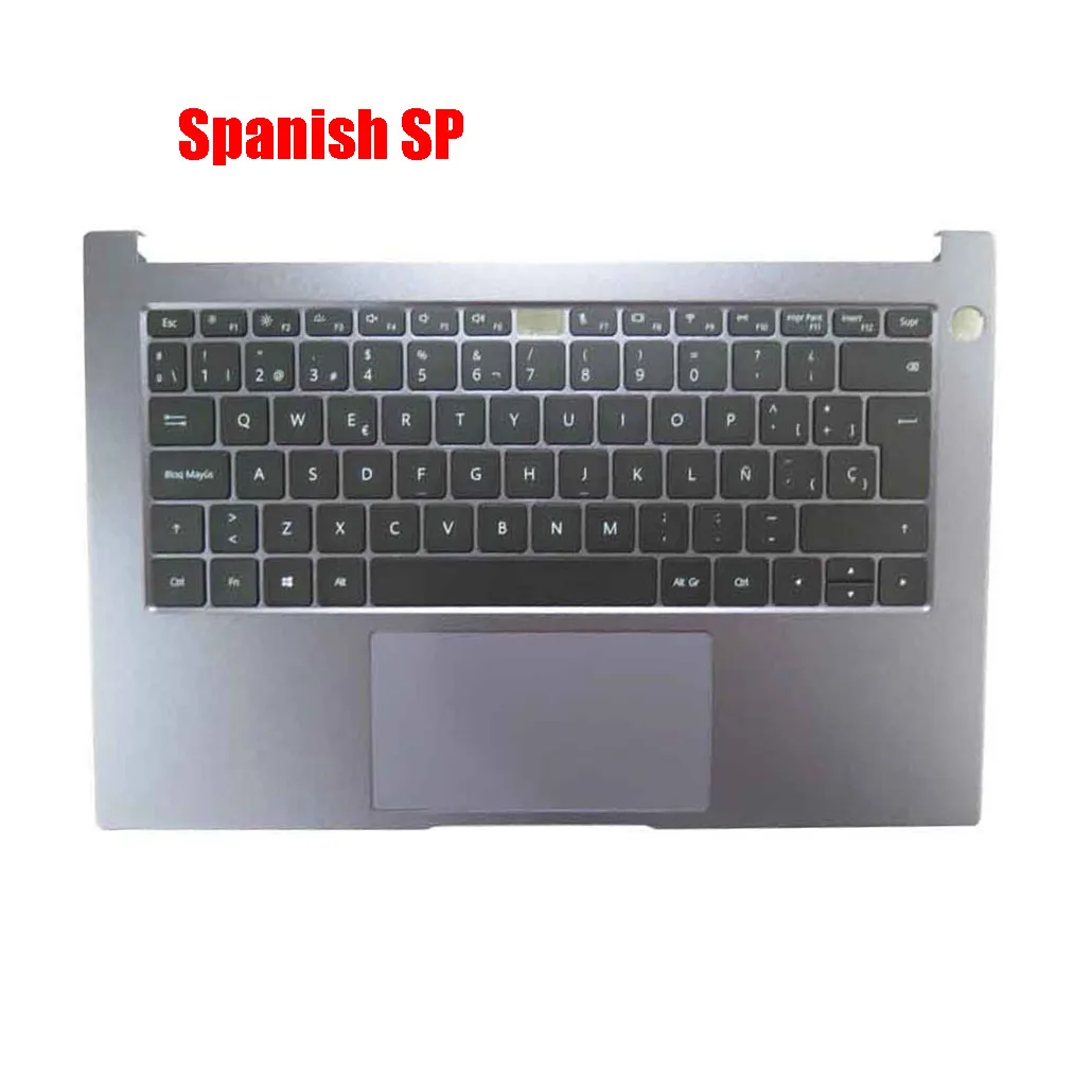 Imagem -06 - Teclado Portátil com Descanso Retroiluminado Caixa Superior Cinza Bélgica be fr gr it ne sp Huawei Matebook D14 Nbl-wap9r Nbl-wap9ar