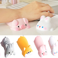 Wristband Mouse Pad Wrist Rest Holder Relax Hand Protect Support Press Soft Toy Cute Cat Dog Pig Rabbit Desk Pendant Decoration