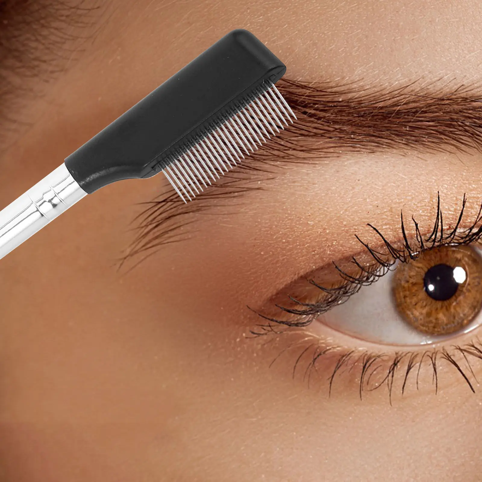 6Pcs Eyelash Comb Metal Lash Separator Tool Fine Teeth Lash Makeup Definer Precise Mascara Removal Brow Styling Tool