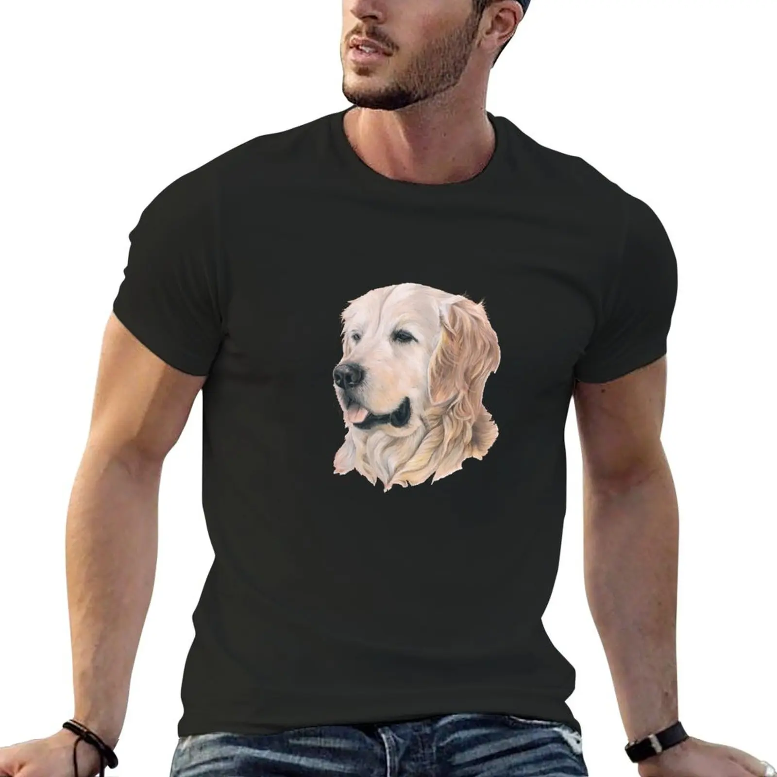 Golden retriever T-Shirt custom t shirt Blouse men tshirt