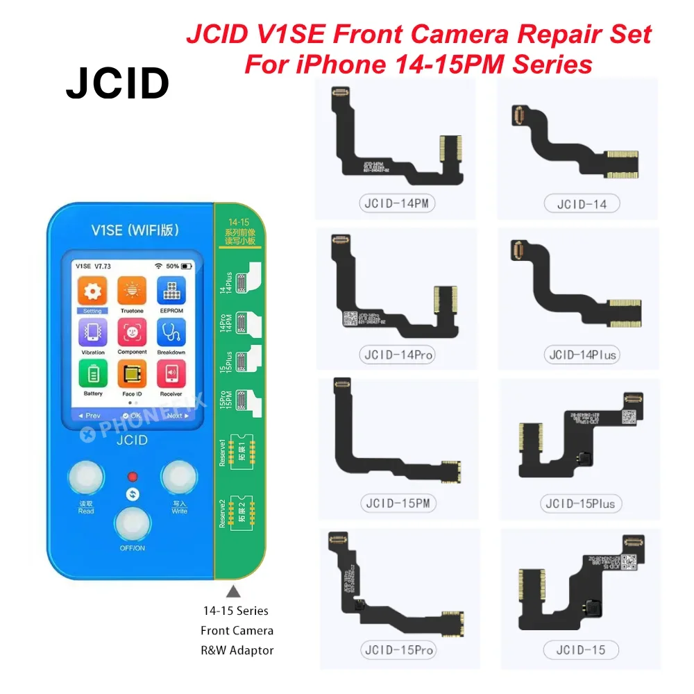 JCID přední kamera flex kabel deska pracovat s JC V1SE/ V1S PRO programátor pro iPhone 14-15 pro maxi přední kamera spravit nástroje