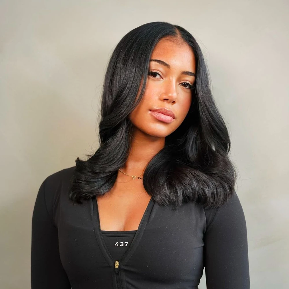 Preto encaracolado pixie perucas de cabelo humano natural realista 5x5 frente do laço sem cola para as mulheres uso diário estilo onda macia emaranhado livre