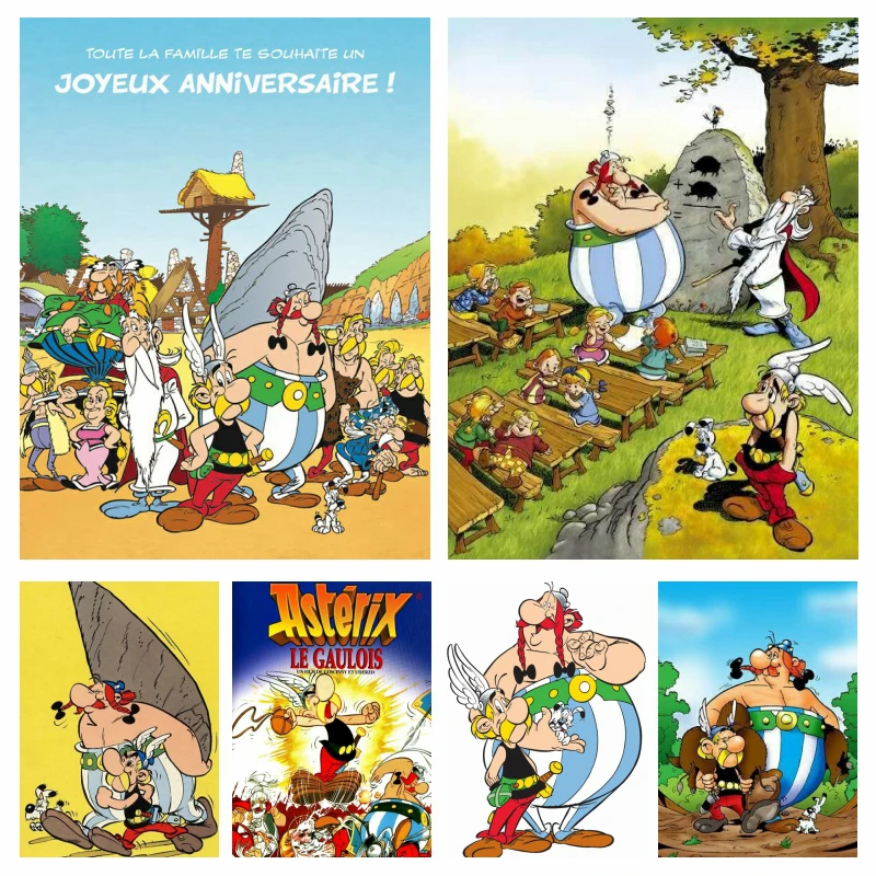 

AB алмазная живопись Asterix Франция классический комикс полная вышивка крестиком аниме мозаика вышивка домашний декор для детской комнаты