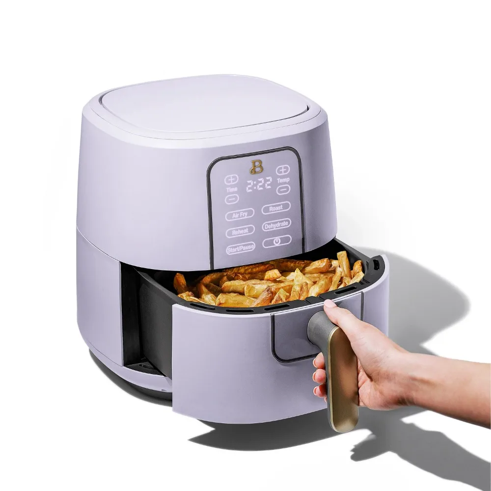 2023 New Beautiful 6 Quart Touchscreen Air Fryer, Lavender by Drew Barrymore