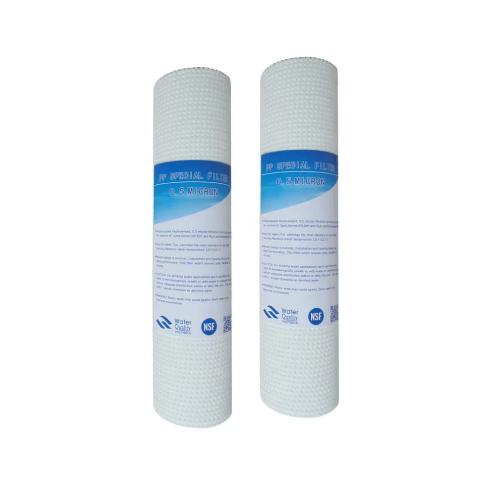 10 Inch PP Cotton Acupuncture 0.5 Micron Sediment Filter Water Purifier Common Front Filter Cartridge Aquarium