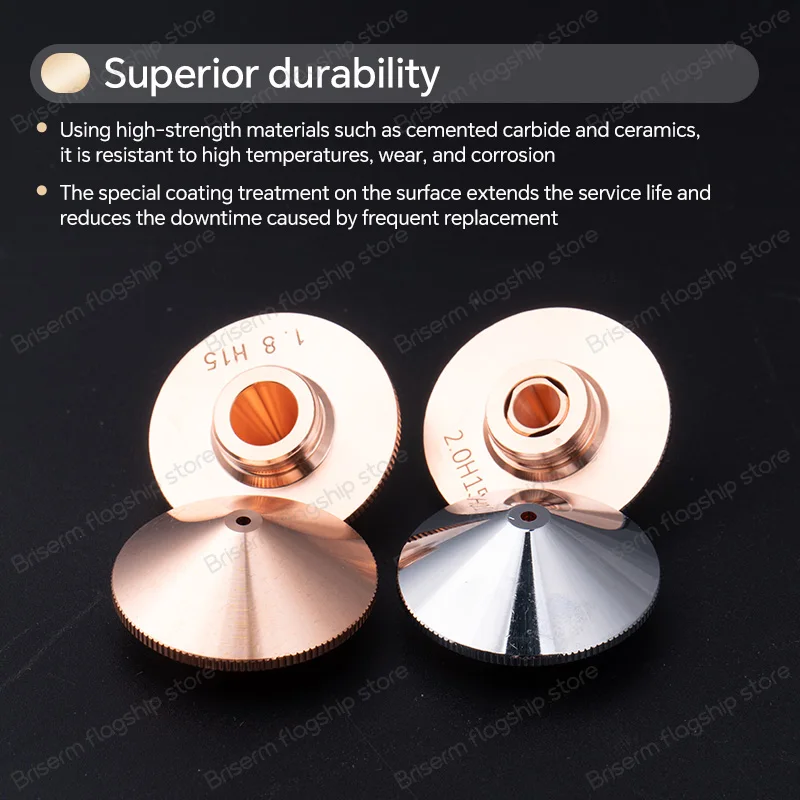 Fiber Laser Nozzle D28 M11 H15 Laser Cutting Nozzle 1.2 1.5 2.0 2.5 3.0 Single Double Chrome Raytools Nozzle Laser Head Parts
