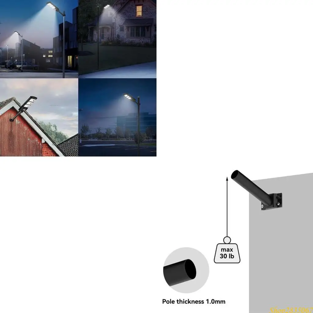 Durable Mounting Bracket Stable Reliable Light Poles Mount for Outdoor Lighting Solar Lighting Mounting Bracket Durable 831F