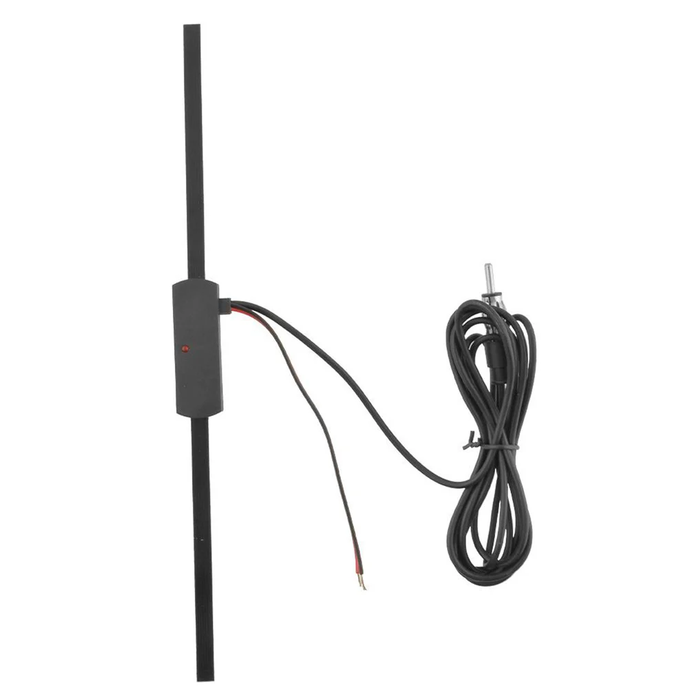 

High Frequency Antenna Universal Car Amplifier Fm Radio Signal Booster Non Directional Windshield Mount Stronger Fm Am Reception