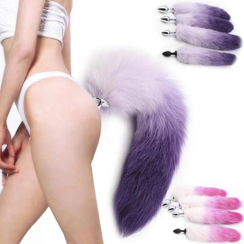 Butt Plug Stimulator Sex Toys Role Play Prostate Massager Fetish BDSM Smooth Plush Anal Plugs Flogger Fox Tail Whip Accessories