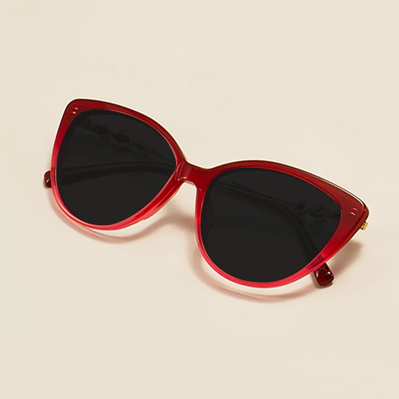 

Fashion Cat Eye Full Rim Men and Women Acetate Spectacle Colorful Kitten Transparent Sunglasses Frames For Prescription Lenses