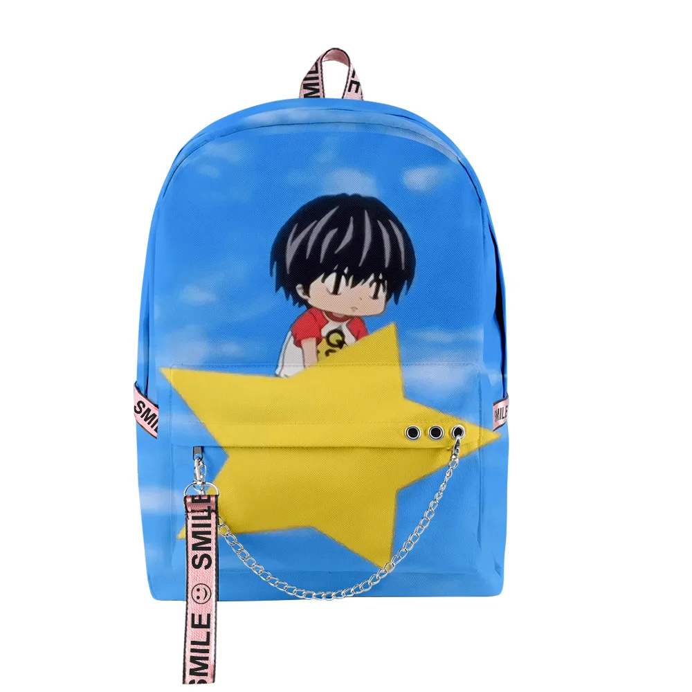 Harajuku novità Kotaro Lives Alone Anime 3D Print School Bags Unisex Oxford Waterproof Notebook zaini da viaggio multifunzione