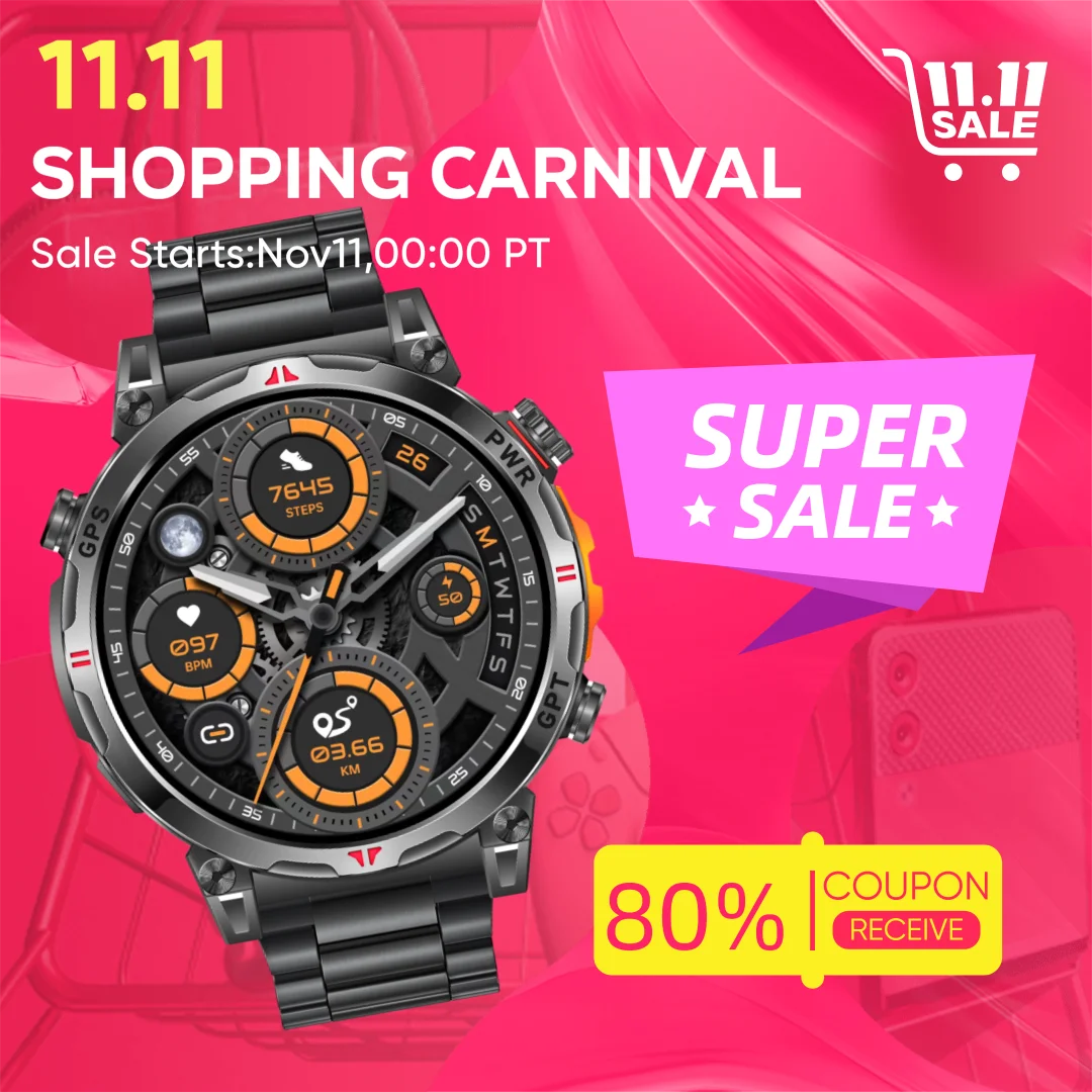 

LIGE New Smart Watch Men 650mAh Large Capacity Battery Outdoor Flashlight Bluetooth Call Waterproof Sport Fitness Smartwatch