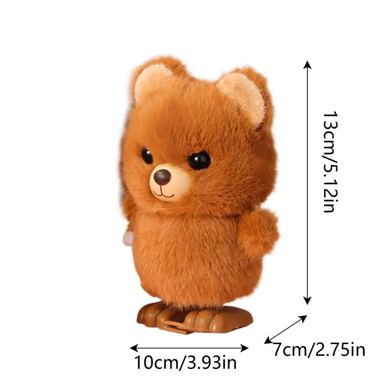 Wind Up Toys Stuffed Animals Animals Walking Windup Toy For Kids Plush Interactive Clockwork Toy Bunny Bear Walking Clockwork