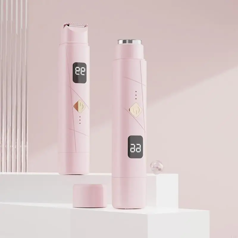 L43F Portable Double Head Shaver Hair Removal Tool Suitable for Women Precise Grooming Solution for Legs Face and Line