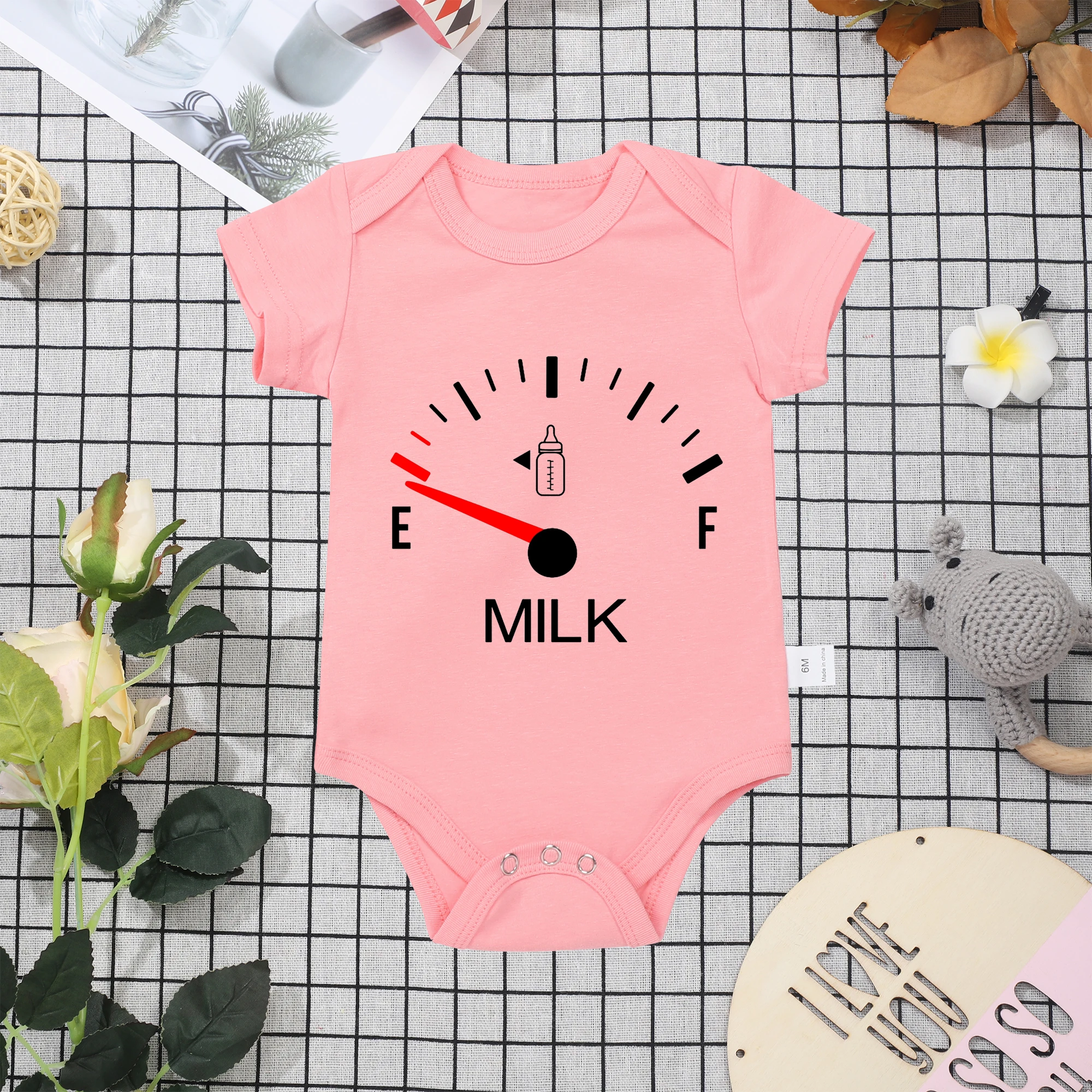 Hot White Cotton  Baby Onesie Minimalist Print Top Sell Creativity Milk High Quality Summer New Clothes 0-24 Newborn Romper