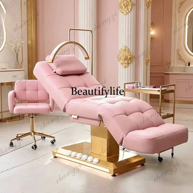 Electric beauty bed Heated bed Electric lift Skin management Bedside spa Massage treatment bed