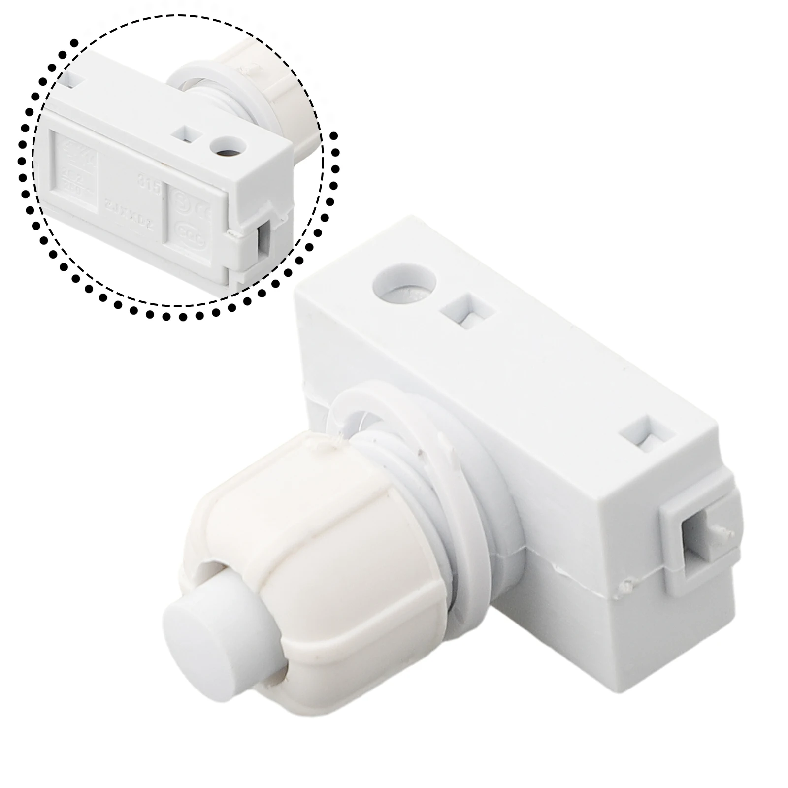 Switches Pressure Switch Switches Accessories With White 23 X 12.9 X 24.75 Mm For Lamps Or Black Pressure Switch