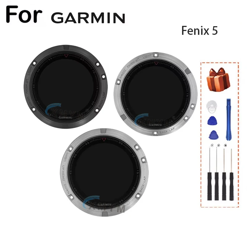 New For Garmin Fenix 5 Sports Smart Watch LCD Screen Display Repair Replacement Parts For Garmin Fenix 5 LCD Display