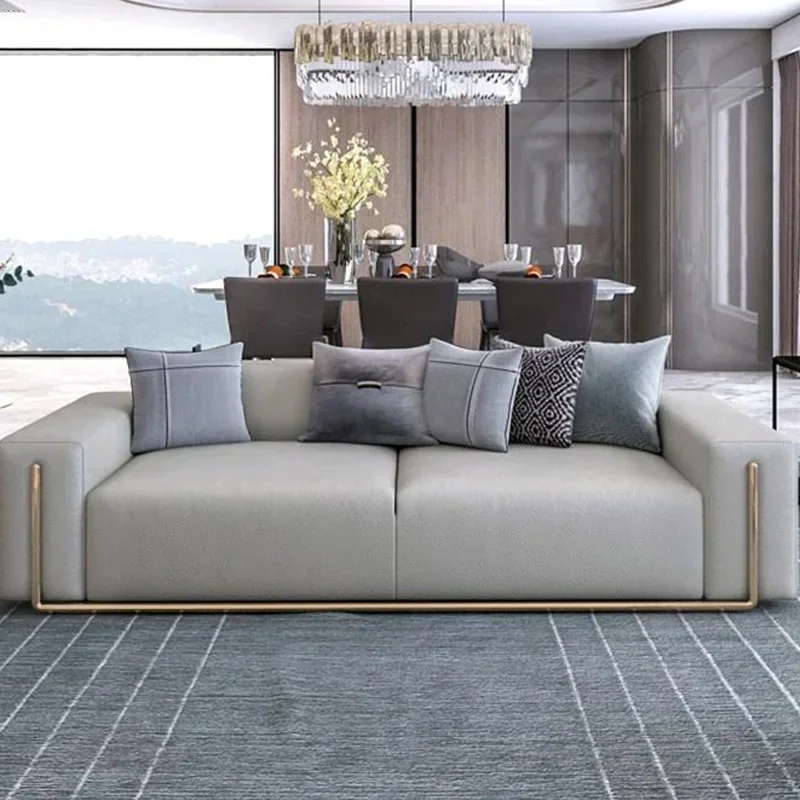 Sofá en forma de L para decoración de sala de estar, muebles para el hogar, Convertible, gran salón, sofá de piso