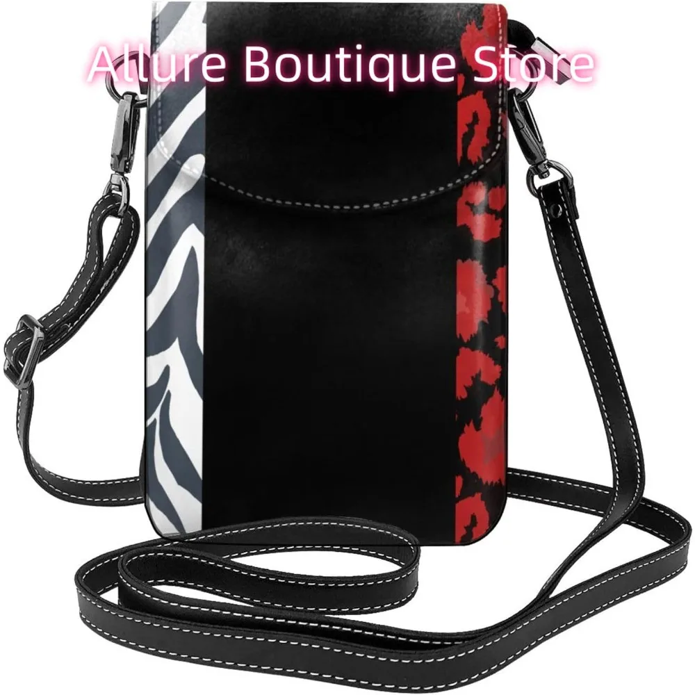 

Сумка через плечо с леопардовым принтом зебры для женщин, маленькая дорожная сумка из искусственной кожи для мобильного телефона, легкий мини-кошелек для телефона, кошелек Cross B