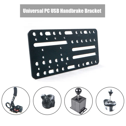 Imagen 2 del producto Placa de soporte de instalación universal para freno de mano USB y palanca de cambios de juegos de carreras, adecuada para G25/27/29/920/923 T500 (placa única)