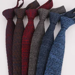 Brand New Man Fashion Men's Colourful Vintage Tie Knit Knitted Ties Necktie Narrow Slim Skinny Woven Cravate Narrow Neckties