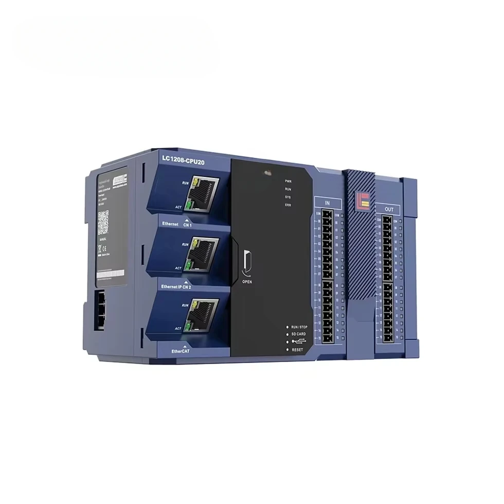 4-Axis NPN output 1616 IO control EtherCAT Modbus programmable logic controller PLC PLC1204-CPU20TN