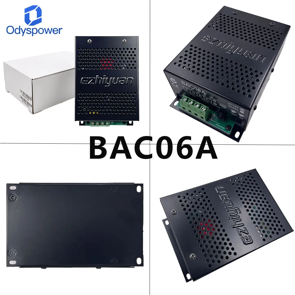 BAC06A 12V 24V Diesel Generator Set Battery Intelligent Charger Switching Power Supply Automatic Battery Float Charger