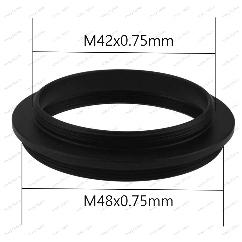 Beide Seiten Außengewinde Adapter T T2 M42 M48 M54 M56 SCT Astronomisches Teleskop Fotografie Zubehör M42x0,75 M48x0,75 M54x0,75 – Detail 9