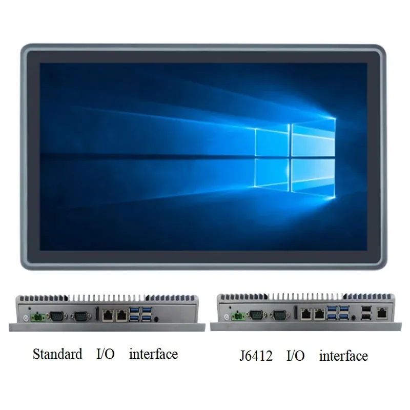 【New Arrival】R 15.6 Inch Fanless Touch Panel PC  J6412 I3 10110U I5 8260U 10310U I7 10810U Dual Lan TPM2.0 IP65-Rated Front