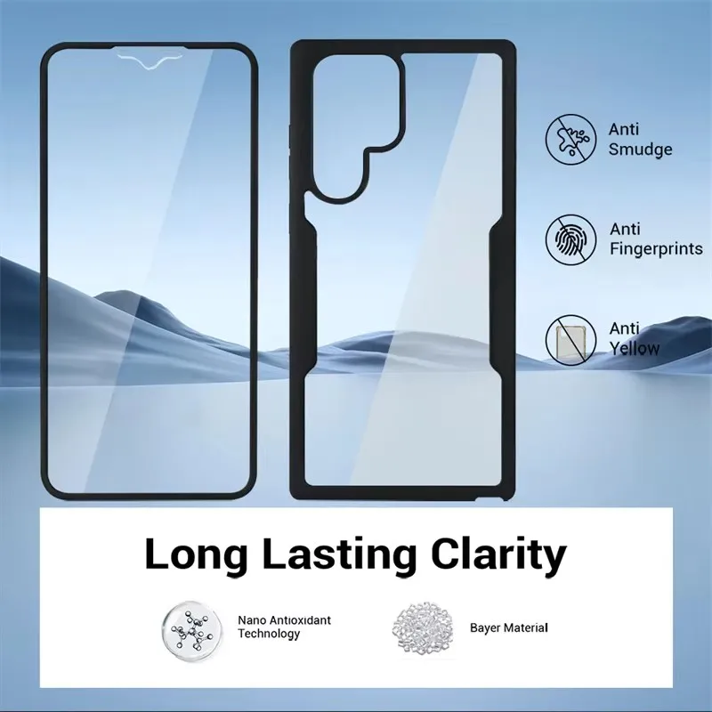 360° Full Shockproof Clear Screen Cover For Samsung Galaxy S25 Ultra 5G Case For Sumsung S25 Plus S 25 S25Ultra Funda Protection