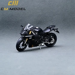 Cmmodel 1/18-ダイキャストのモーターサイクルモデルヤマハYZF-R1,マットレスブラック,2018