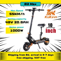 EU KuKirin G2 Max Electric Scooter 48V 20Ah Battery 80KM Range Kickscooter 1000W Power 55KM/H Top Speed 10\