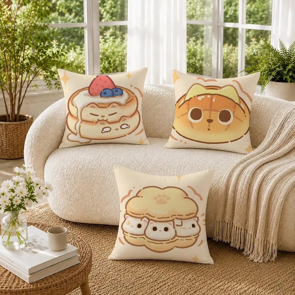 Animal-shaped desserts Cushion Cover Pillowcase Sofa Living Room Home Gift Office Decor Protective Covers