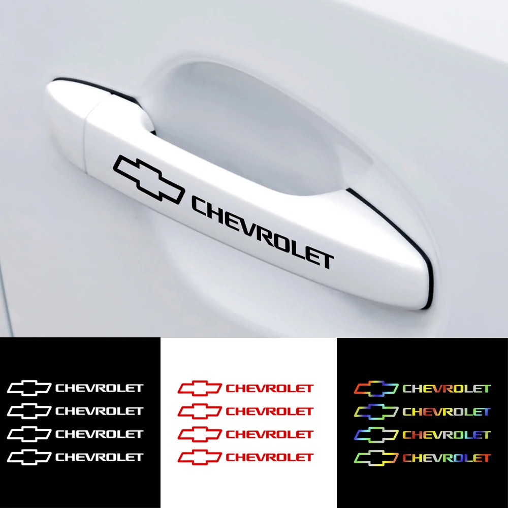 4Pcs Reflective Car Styling Wheel Rims Body Stickers Decoration For Chevrolet Cruze Captiva Sonic Spark Onix Aveo Orlando Sail