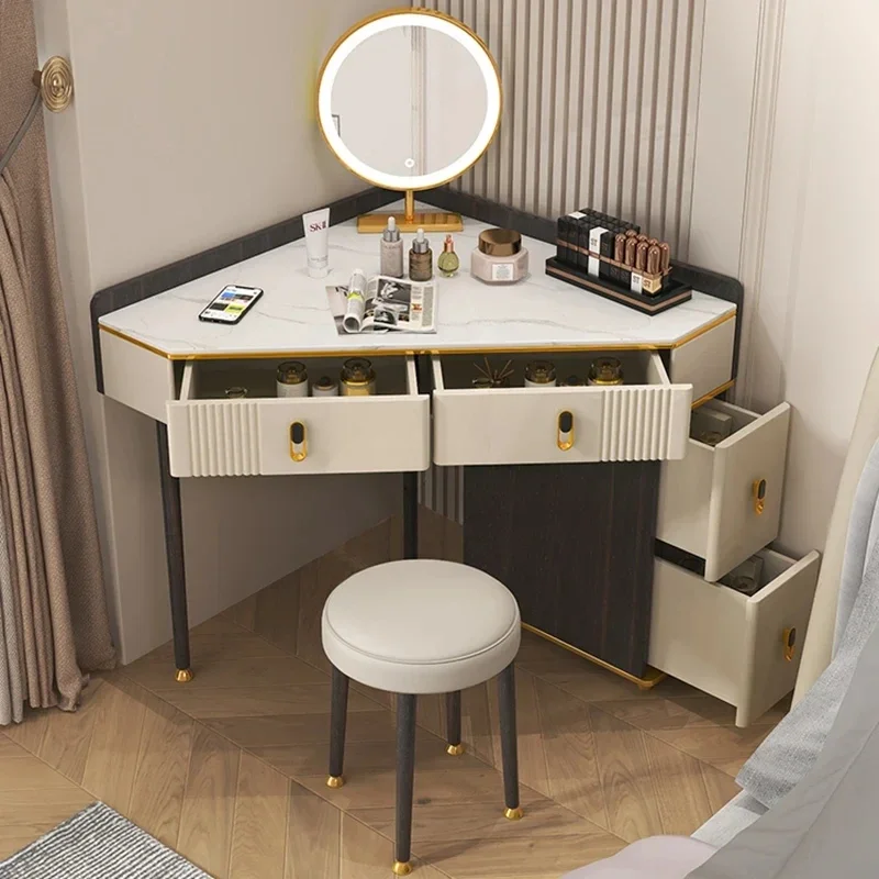 

Containers Multifunctional Vanity Table Luxury Cabinets Bedroom Holder Vanity Table Stand Perfume Schminktisch Furnitures