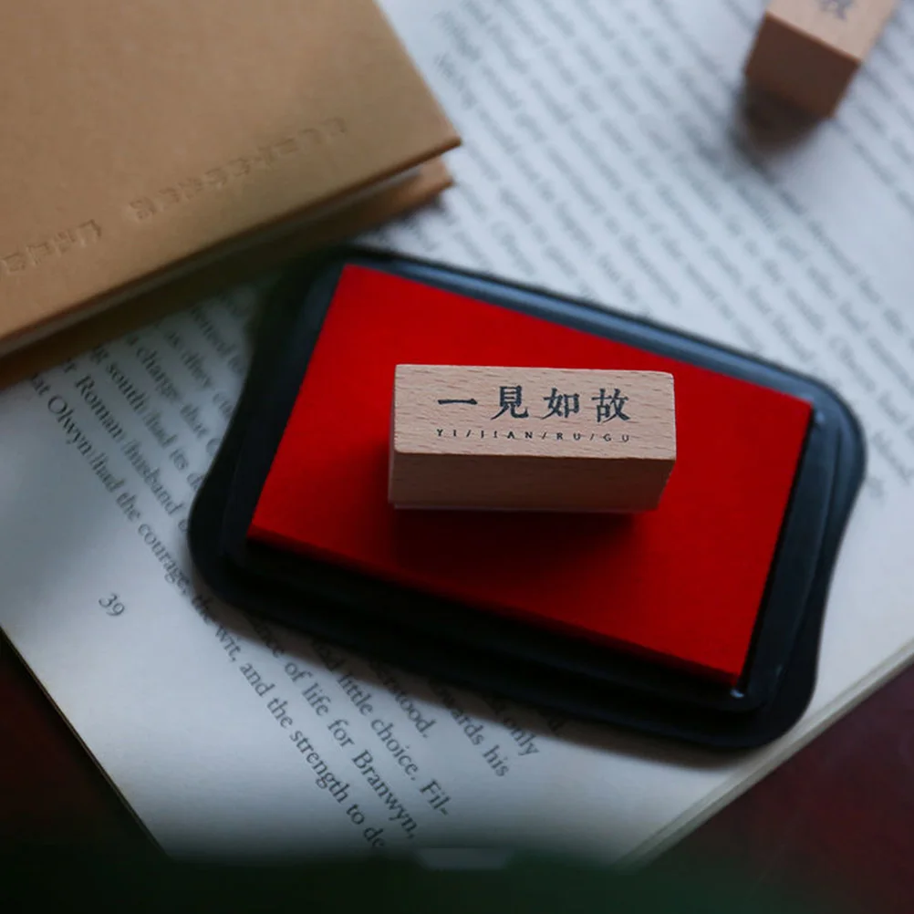 2Pcs Retro Pad Water based DIY Craft Stamps Sponge Plastic Long lasting Washable Safe For Scrapbook Projects