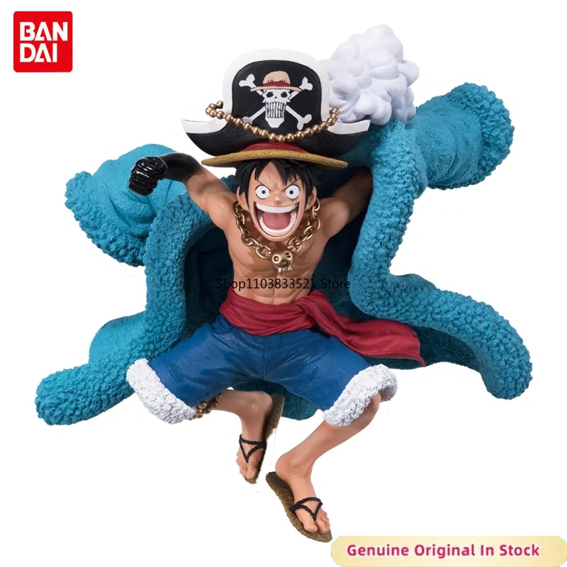 BANDAI Original Ichiban Kuji ONE PIECE Monkey D. Luffy STRAW HAT CREW 20th Anniversary Character Action Model Desktop Decoration