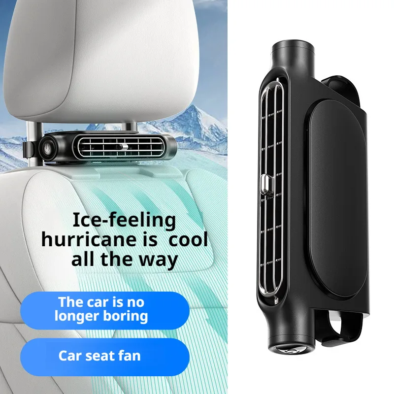 Universal simple car seat three gears small fan 12v car big truck with hidden electric fan van 24v removable electric fan mute