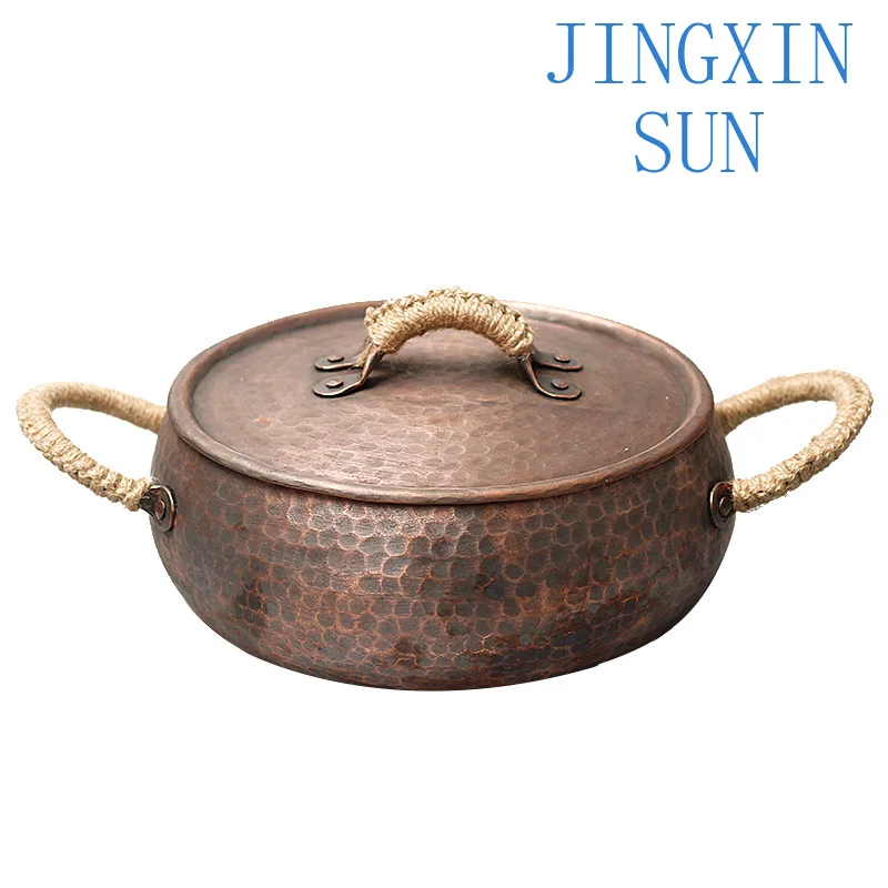 Hot pot old Beijing fire boiler charcoal vegetable oil tea copper pot household old-fashioned commercial