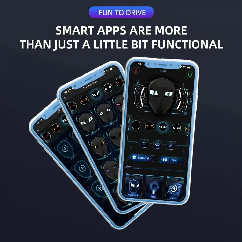 Devil‘s Eyes LED Car Headlight Modification APP Bluetooth Control Dynamic Eyes for Turn Signal Lamp Decor Car Light Accessories