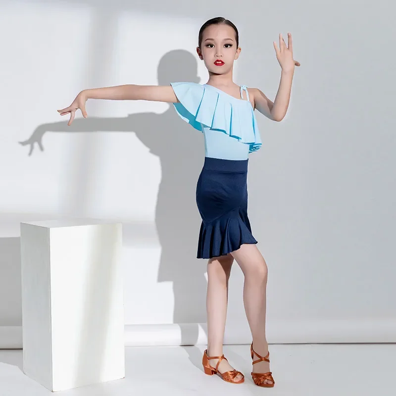 Disfraz de Rumba Para niña y niño, traje de baile latino, Rumba, Samba, Tango, salón, Salsa, competición profesional, ropa de actuación de verano