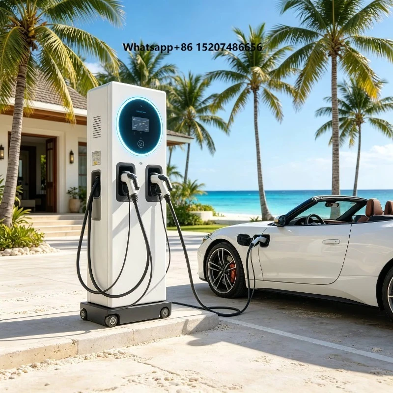 Weather Resistant Charging Pile with Stainless Steel Enclosure Construction