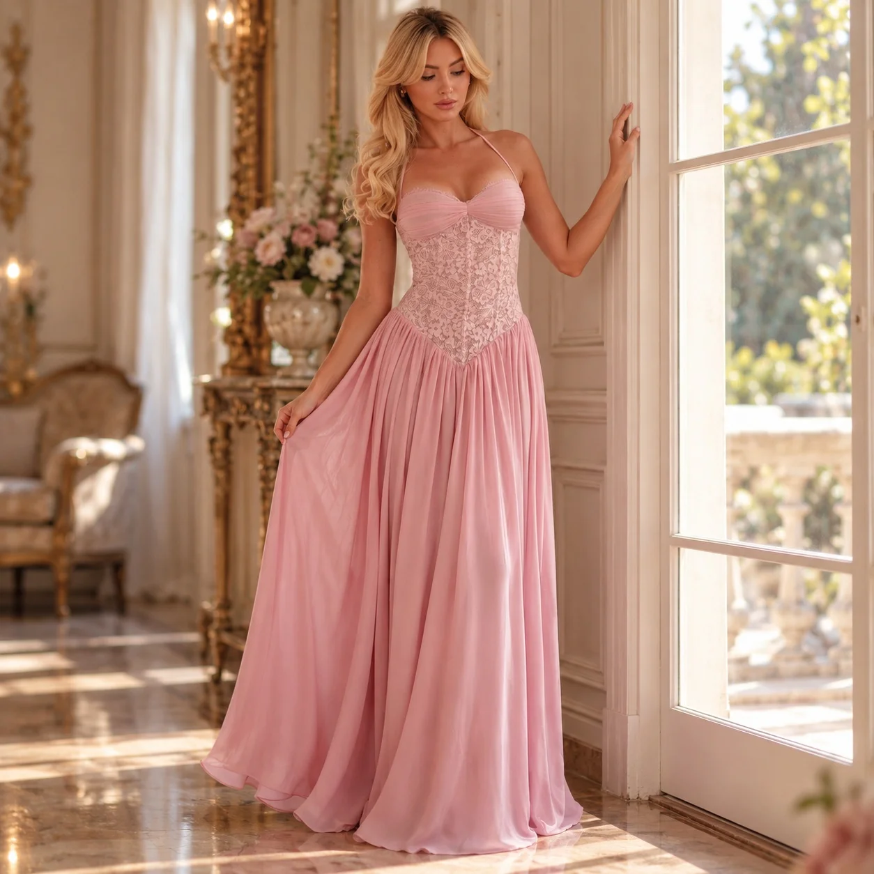 Midi Waist Spliced Dress Mid Waist Private Ladylike with Maxi Length Dresses Wedding Guest Sleeveless Wedding Guest for Women